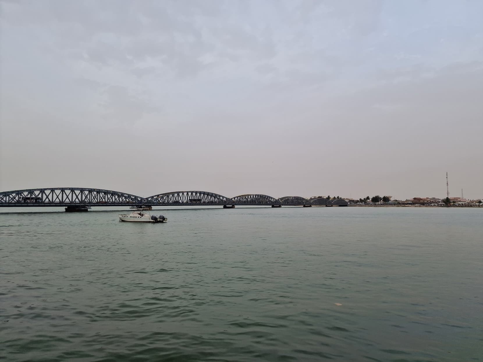 The iron Pont Faidherbe crossing the Senegal River at Saint-Louis