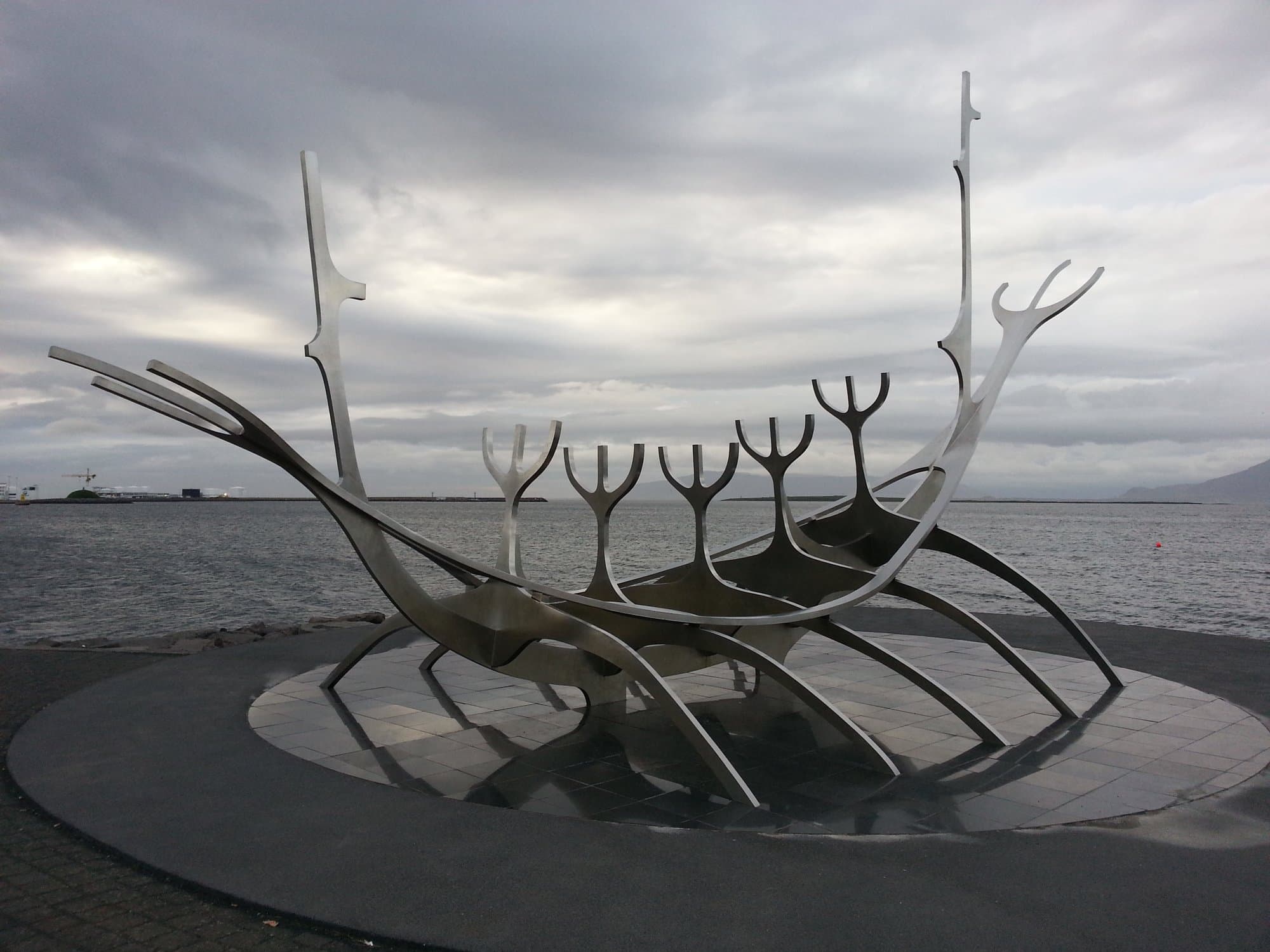 The Sun Voyager sculpture on the Reykjavík waterfront